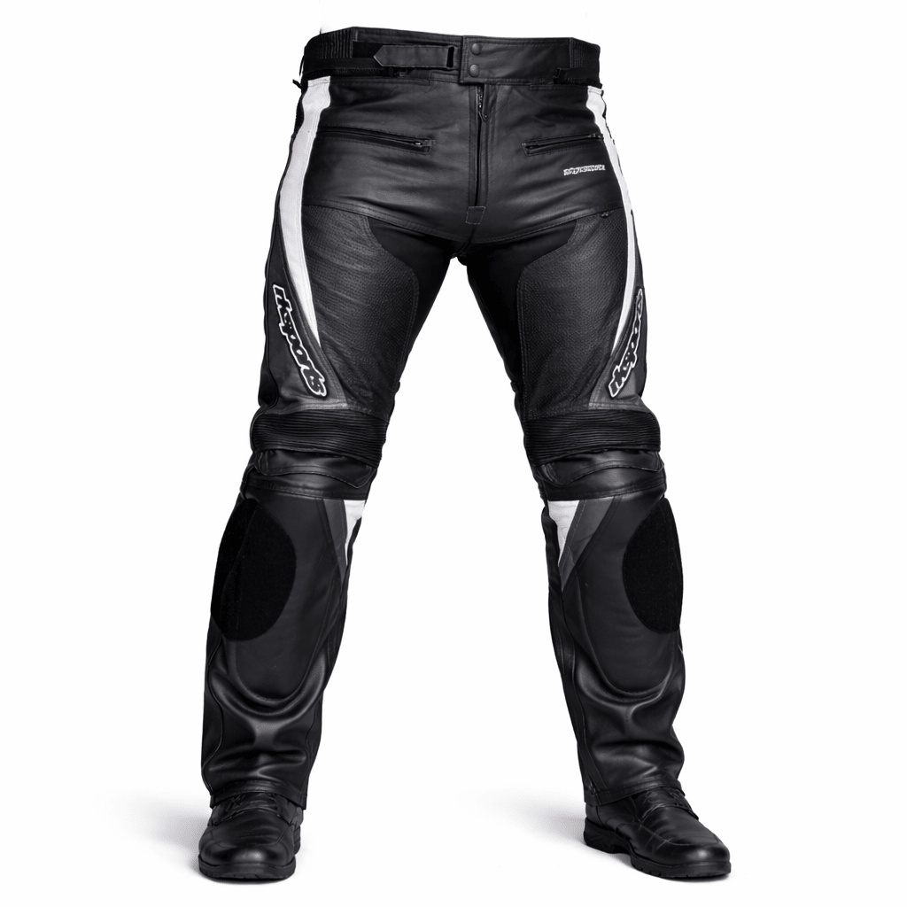 Pantalon de moto en cuir Chief RK Sports