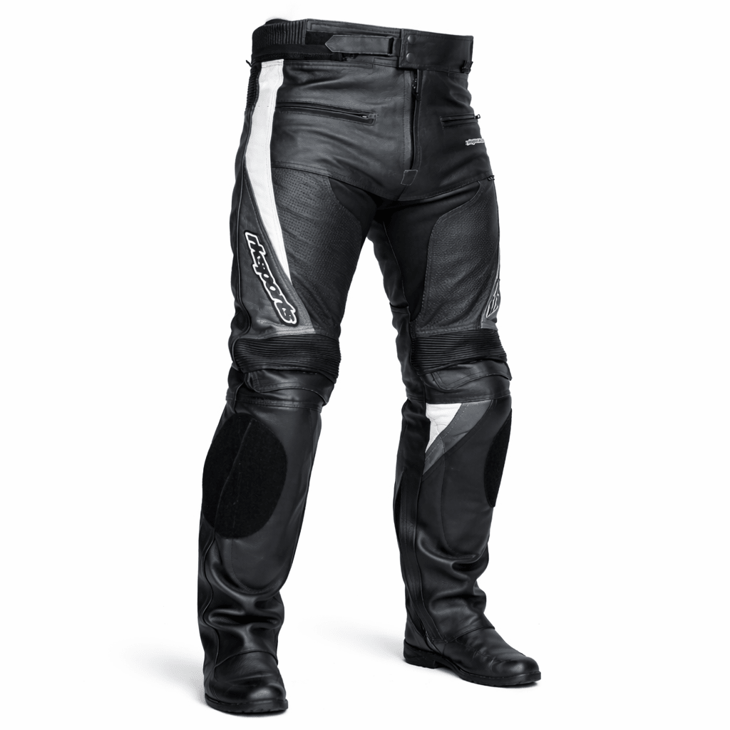 Pantalon de moto en cuir Chief RK Sports