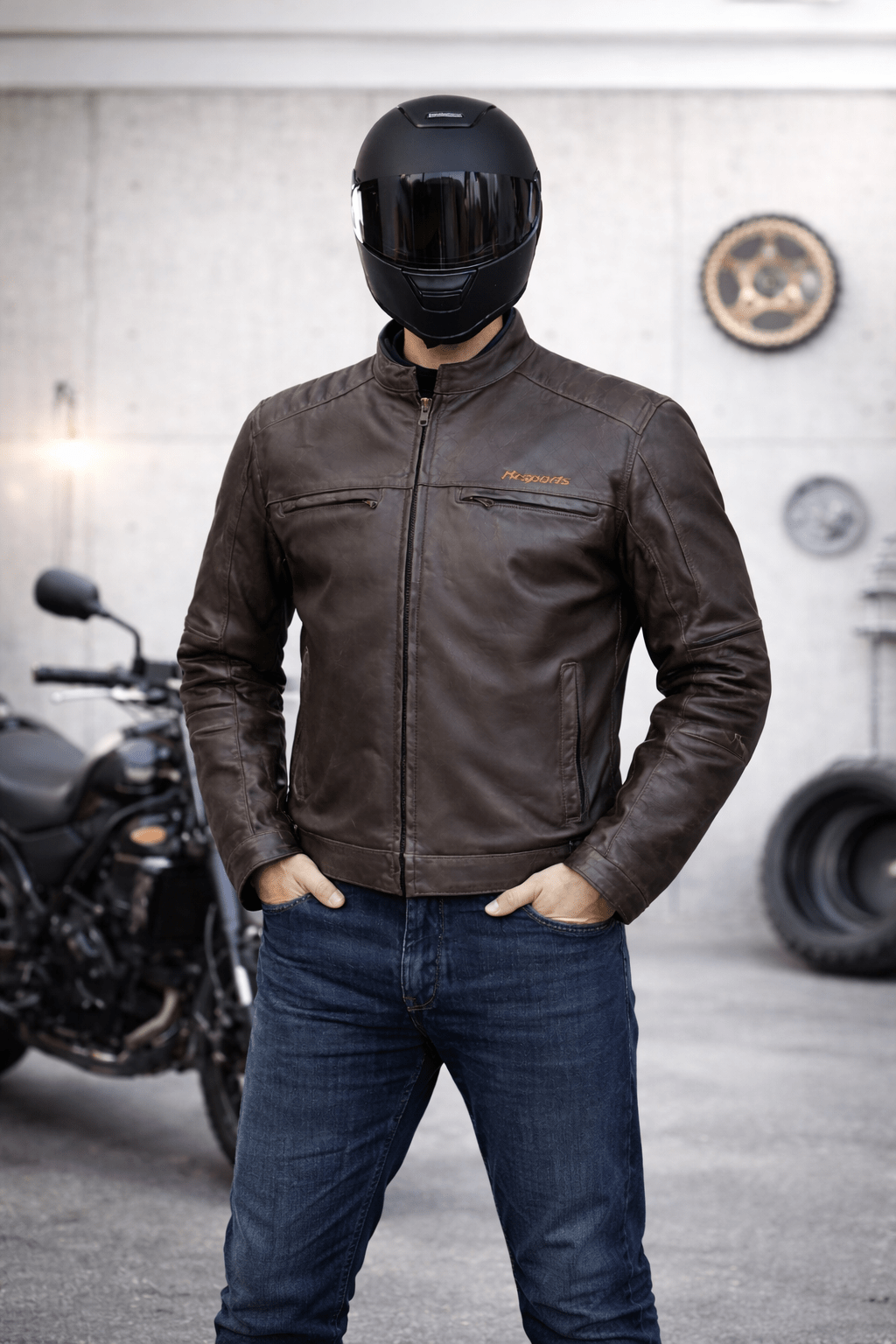 RK Sports Leather Speed 3 Motorcycle Jacket