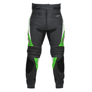 RKsports Green Chief Motorcycle Leather Trouser Before 159.99 Now 79.99