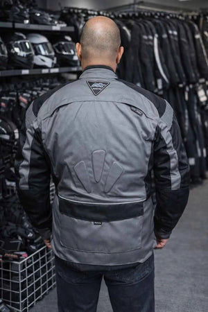 RKSports Style Grey STORM Motorbike Motorcycle Double lined Waterproof Jacket