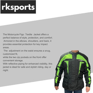 Figo 4141 Motorcycle Motorbike protective textile Jacket