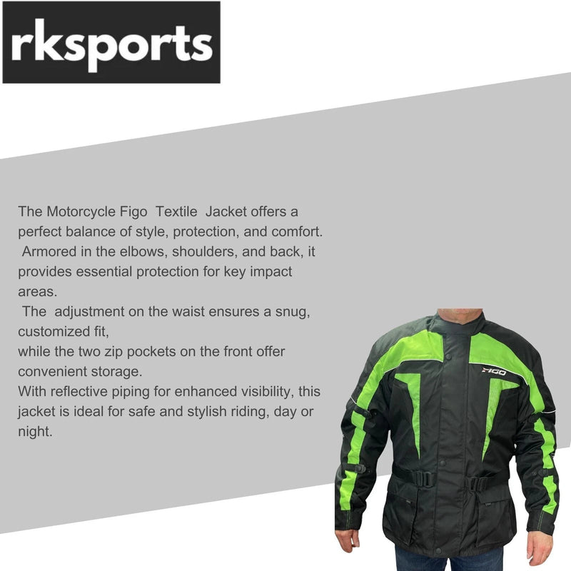 Figo 4141 Motorcycle Motorbike protective textile Jacket