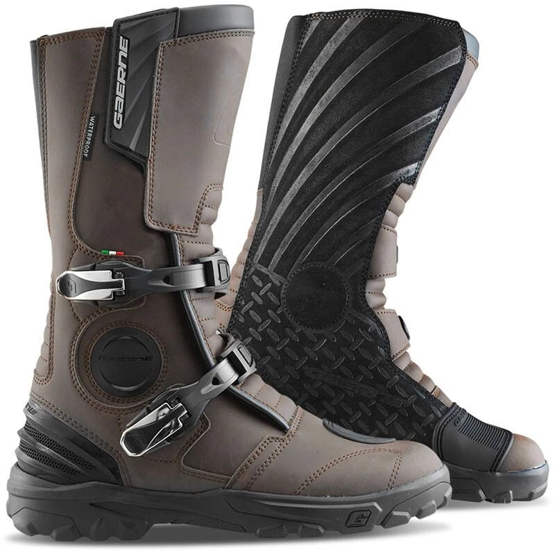 Gaerne G-Midland Aquatech Motorcycle Motorbike Race Boots - Brown