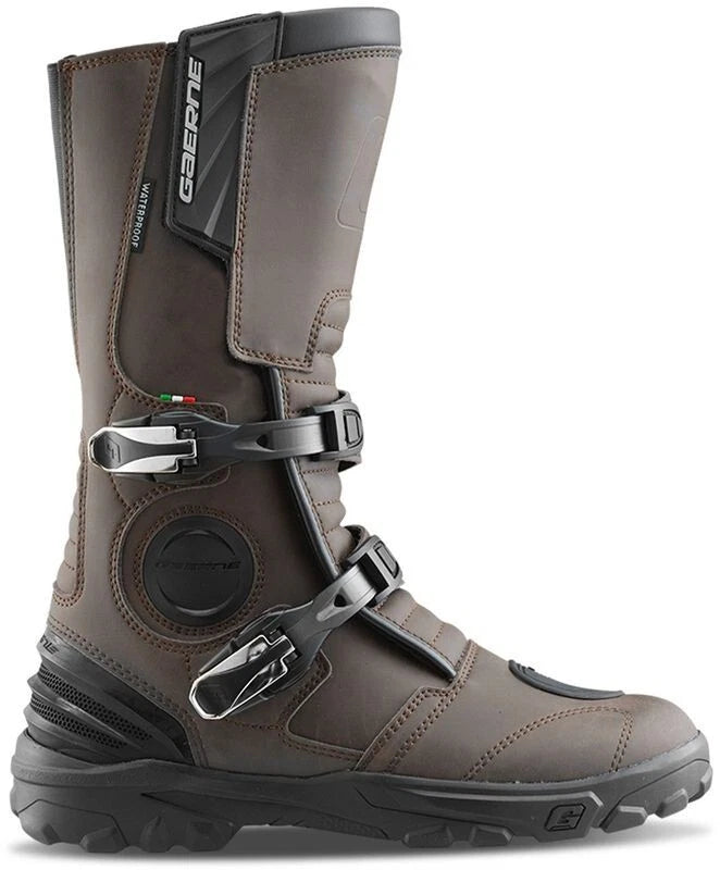 Gaerne G-Midland Aquatech Motorcycle Motorbike Race Boots - Brown