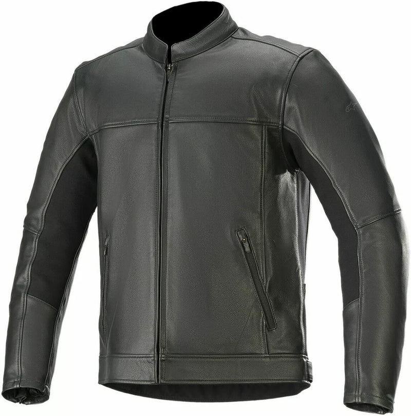 Alpinestars Topanga Leather Motorcycle Motorbike Jacket Black