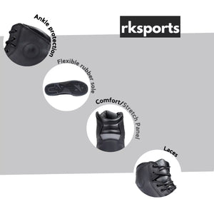 rksports 1002 new trainer black brown leather motorcycle motorbike boots