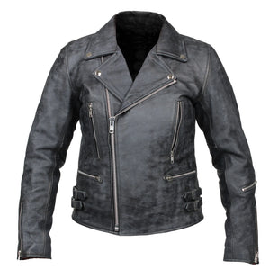 RKsports LADIES BRANDO MOTORCYCLE MOTORBIKE JACKET