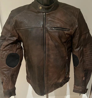 Rksports Mens Speed 09 Leather Motorcycle Armoured  Jacket