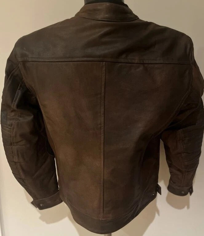 Rksports Mens Speed 09 Leather Motorcycle Armoured  Jacket