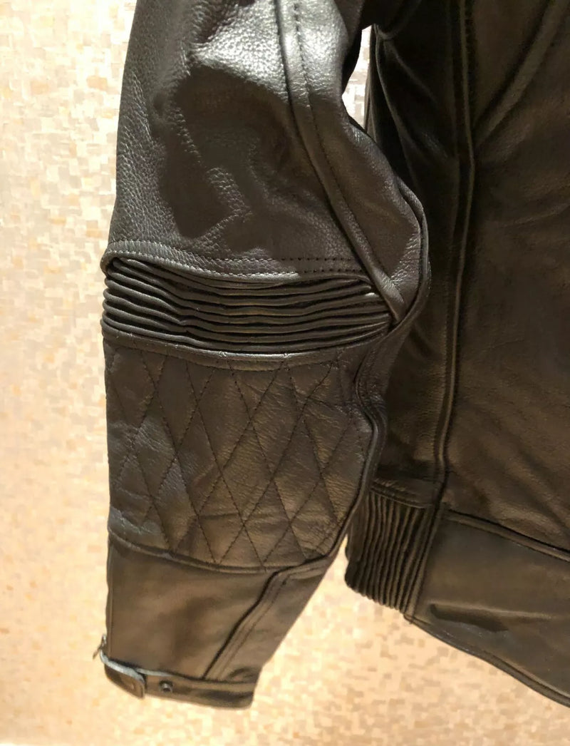 RKS mens leather jacket 2050 black colour