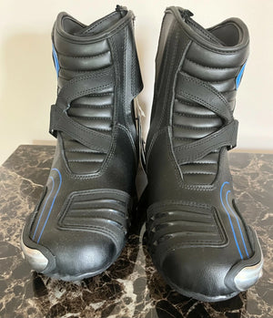 SPEED MAXX SHORT LEATHER CRUISER MOTORBIKE MOTORCYCLE BOOTS MENS KIDS LADIES