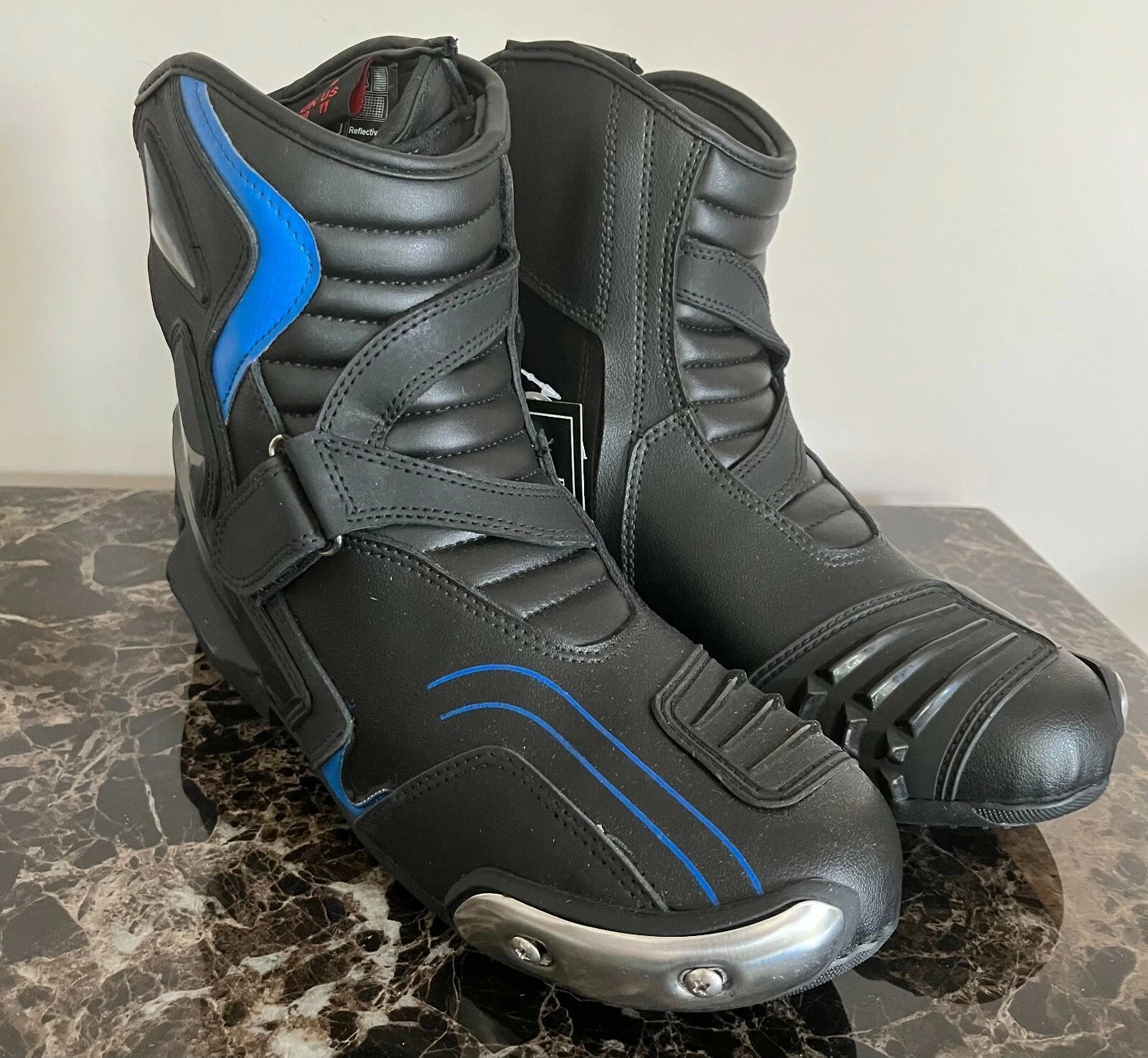 SPEED MAXX SHORT LEATHER CRUISER MOTORBIKE MOTORCYCLE BOOTS MENS KIDS LADIES