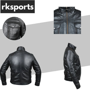Rksports Mens  Style MB 380 Fashion Leather jacket
