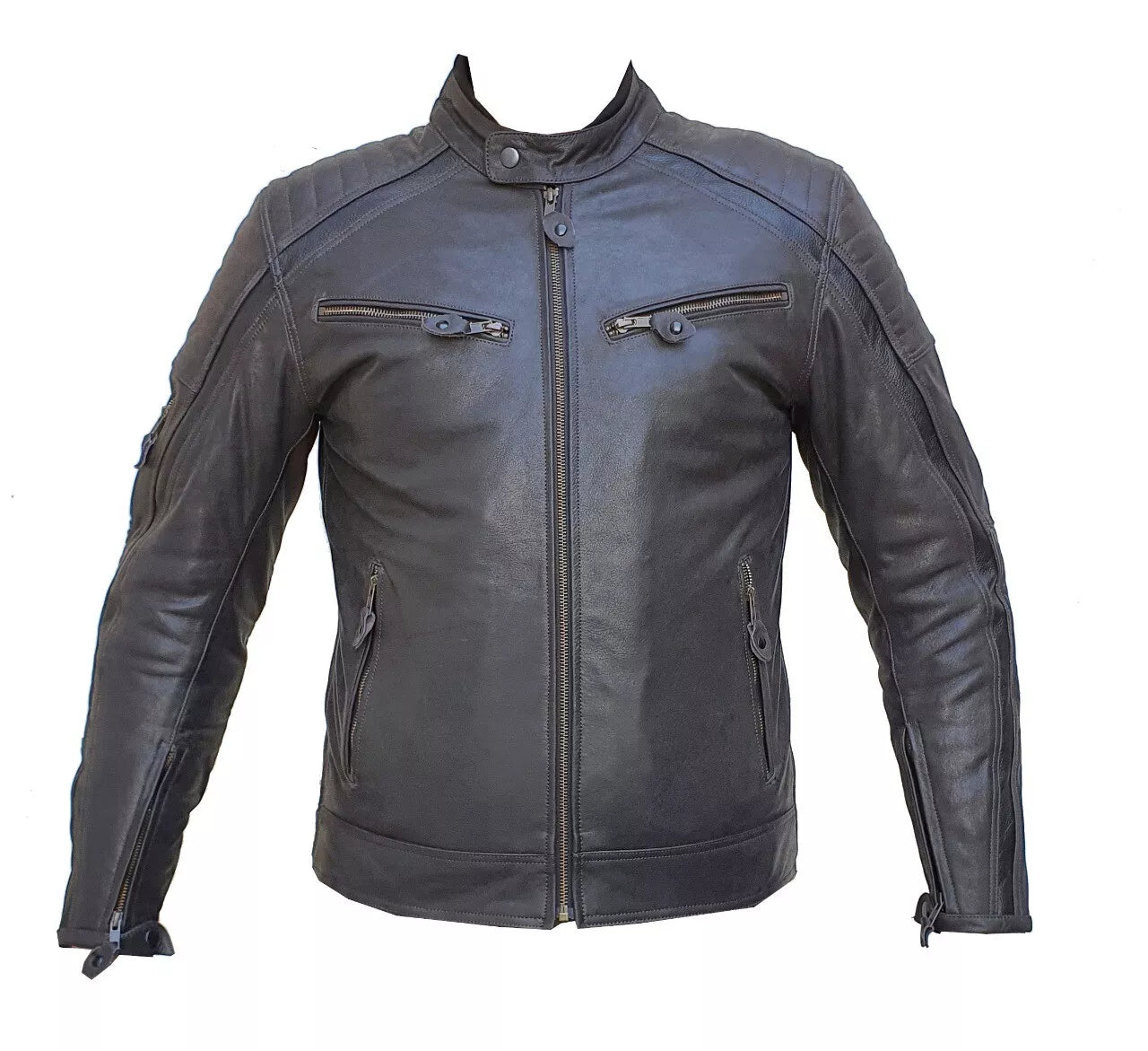 Rksports Style 1118 Mens  Fashion Leather Motorcycle motorbike Jacket  Armour