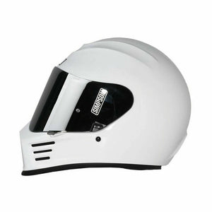 Simpson Speed Matt Black/glossy white Motorbike Full Face Helmet-free blackvisor