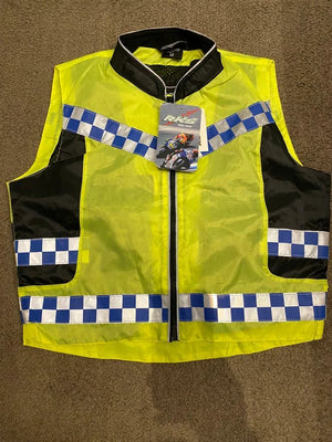 RK SPORTS HIGH VISIBILITY Motorcycle motorbike vest Waistcoat  THINK BIKE