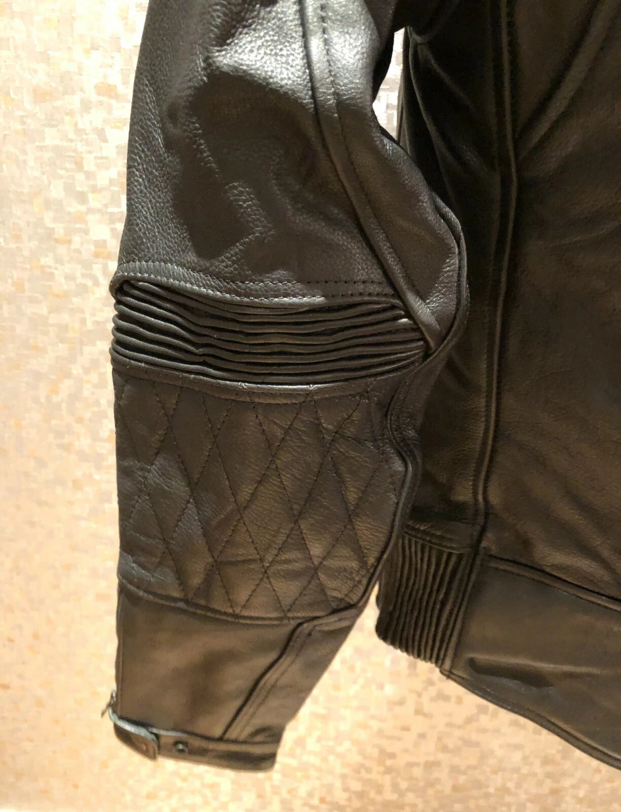 Rksports 2050 Mens Leather Motorcycle motorbike Jacket with Armour