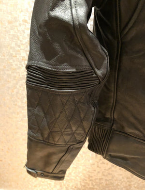 Rksports 2050 Mens Leather Motorcycle motorbike Jacket with Armour