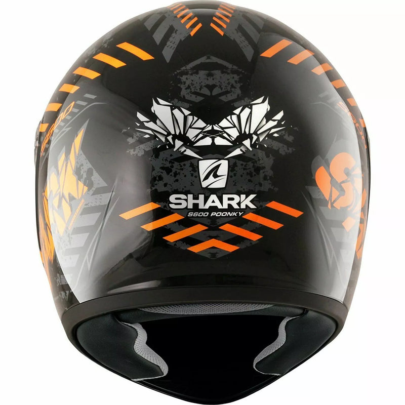 SHARK Integralhelm Shark S600 Poonky schwarz weiß orange