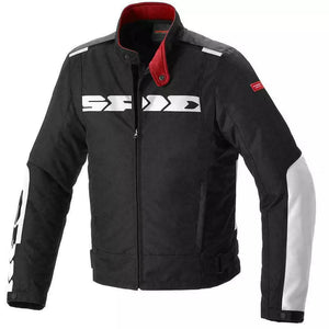 SPIDI SOLAR H2Out BLACK WHITE CE MENS WATERPROOF MOTORCYCLE MOTORBIKE JACKET