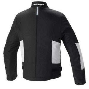 SPIDI SOLAR H2Out BLACK WHITE CE MENS WATERPROOF MOTORCYCLE MOTORBIKE JACKET