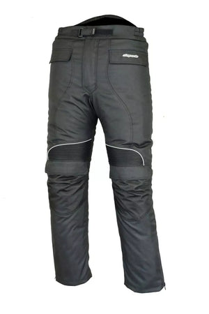 RKSPORTS STYLE 430 WATERPROOF MOTORBIKE  BLACK MENS TEXTILE TROUSERS