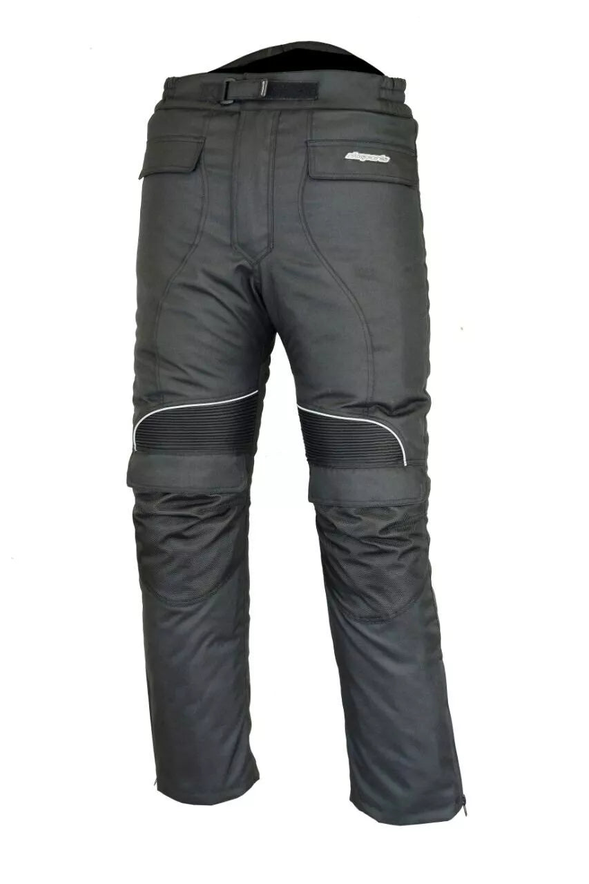 RKSPORTS STYLE 430 WATERPROOF MOTORBIKE  BLACK MENS TEXTILE TROUSERS