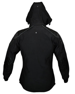 RKSports ladies Motorcycle  CE Armour Waterproof Soft Shell Hoodie Jacket