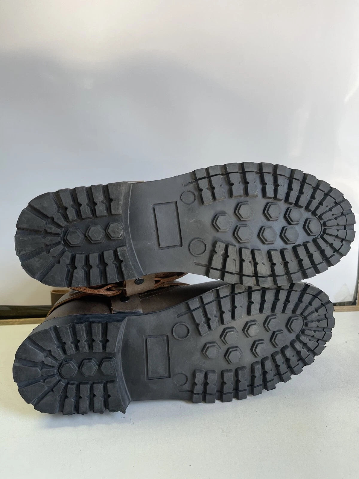 SHORT LEATHER CRUISER STYLE 10055 TOURING MOTORBIKE MOTORCYCLE MENS BOOTS