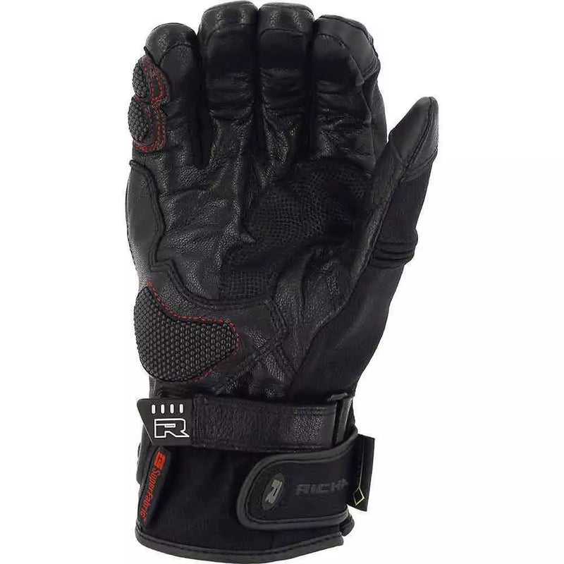 RICHA ATLANTIC GTX BLACK LAMINATED GORETEX WATERPROOF MOTORCYCLE BIKE GLOVES