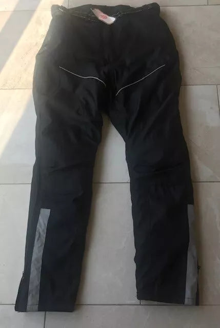 RKSPORTS LONGLEG WATERPROOF MOTORBIKE MOTORCYCLE BLACK MENS TEXTILE TROUSERS
