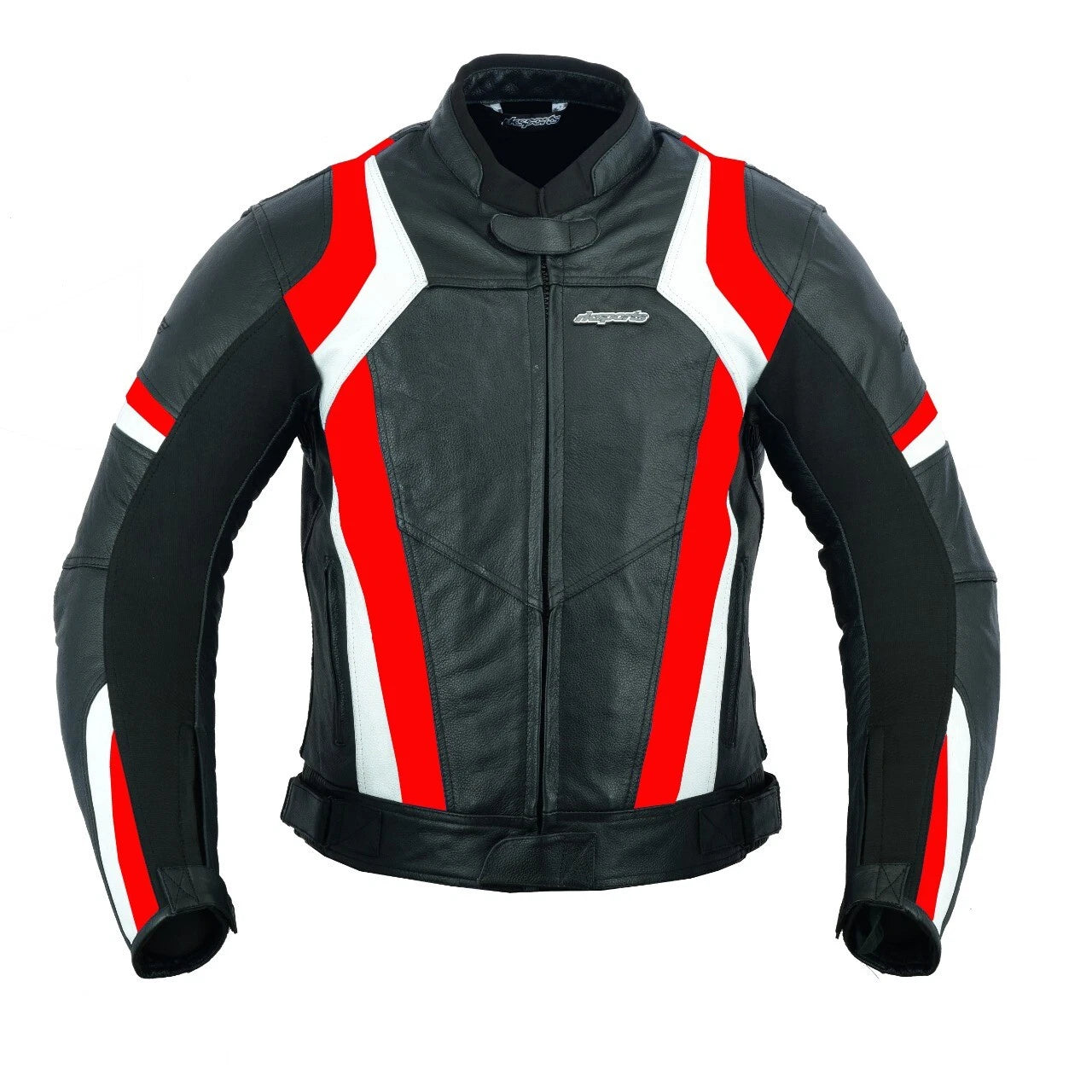 Rksports Mens Speed 7 Red biker Leather Motorcycle Armoured  Jacket