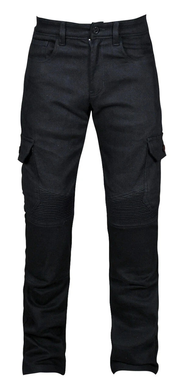 Neu Herren Stretch Cargo Motorrad Wasser Abweisend Jeans Mit kevlar