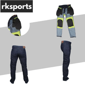 New Mens motorbike Motorcycle Denim stretch Jeans 2 Lengths Protective Lining