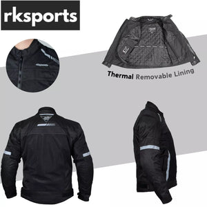 RKSports figo  Mesh  1535 Motorcycle Motorbike Jacket Armored Mens ladies