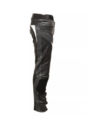 RKSPORTS MENS SPEED 7 LEATHER COWHIDE MOTORCYCLE MOTORBIKE JEANS TROUSERS