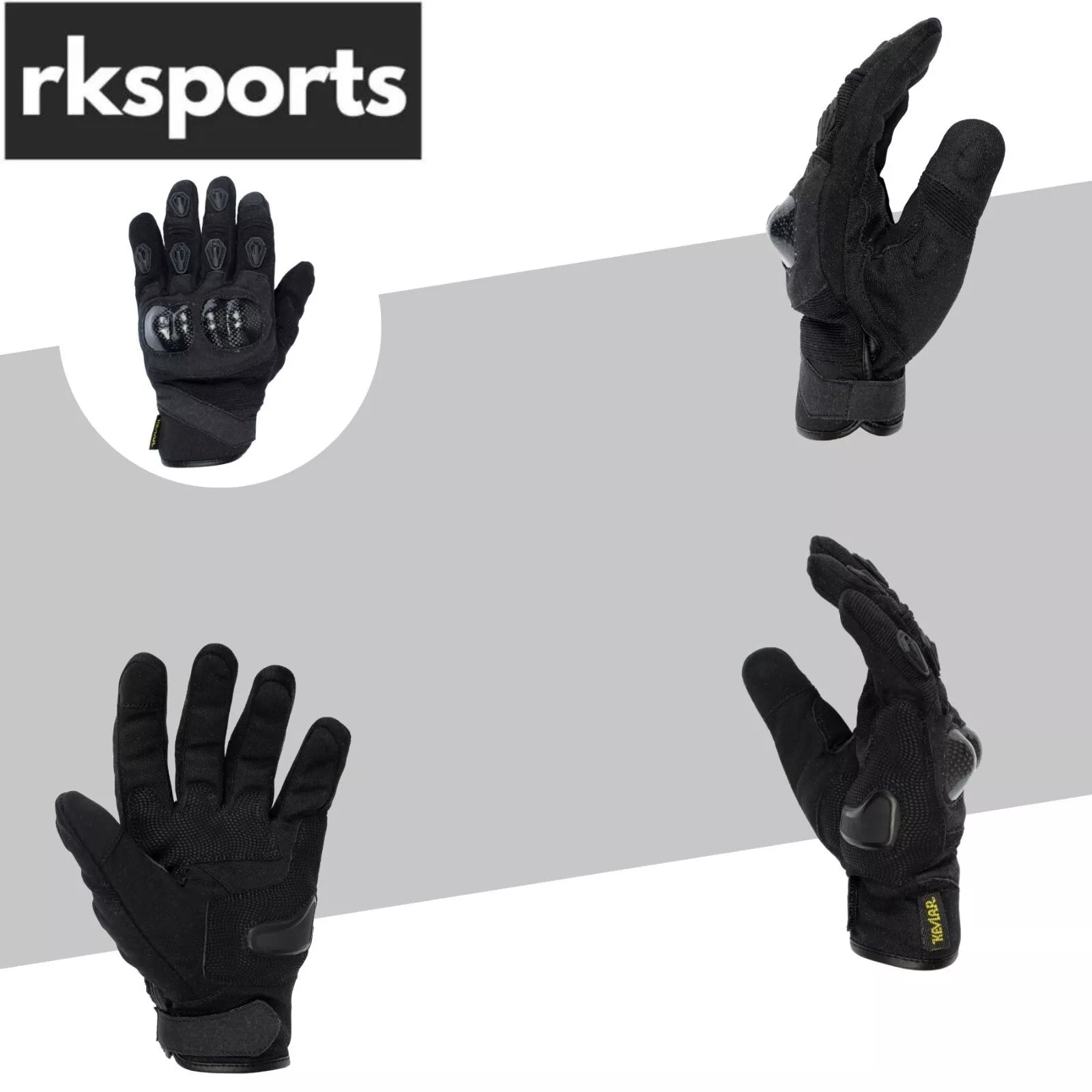 Summer Reinforced 1029 Leather Motorcycle Motorbike Carbon Knuckles Gloves