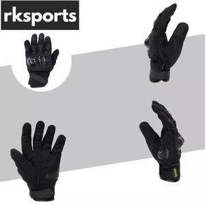 Summer Reinforced 1029 Leather Motorcycle Motorbike Carbon Knuckles Gloves