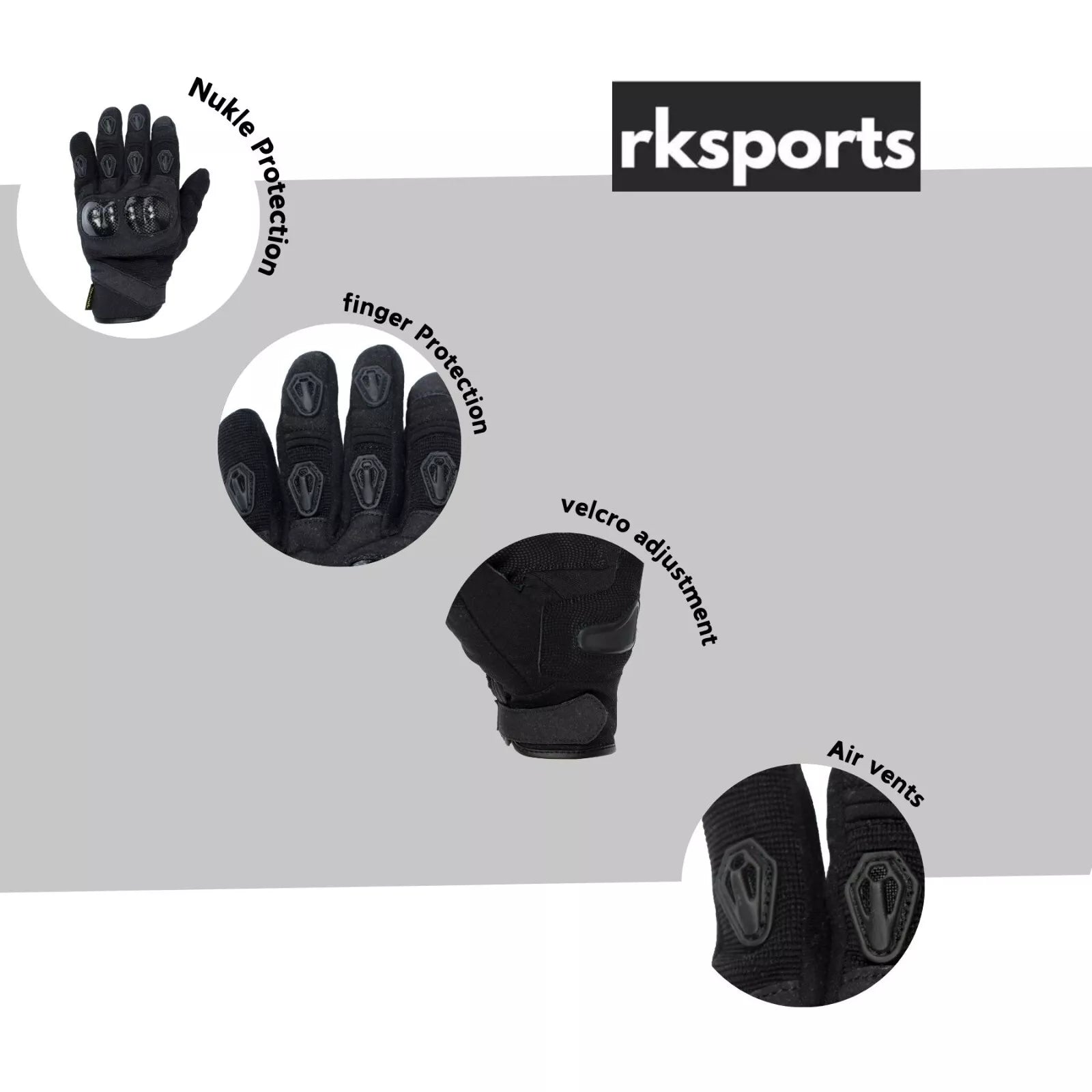 Summer Reinforced 1029 Leather Motorcycle Motorbike Carbon Knuckles Gloves