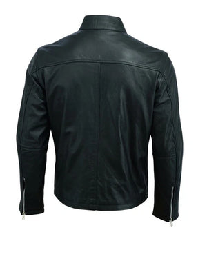 Rksports Steve mcqueen Fashion Leather Motorcycle Motorbike Jacket