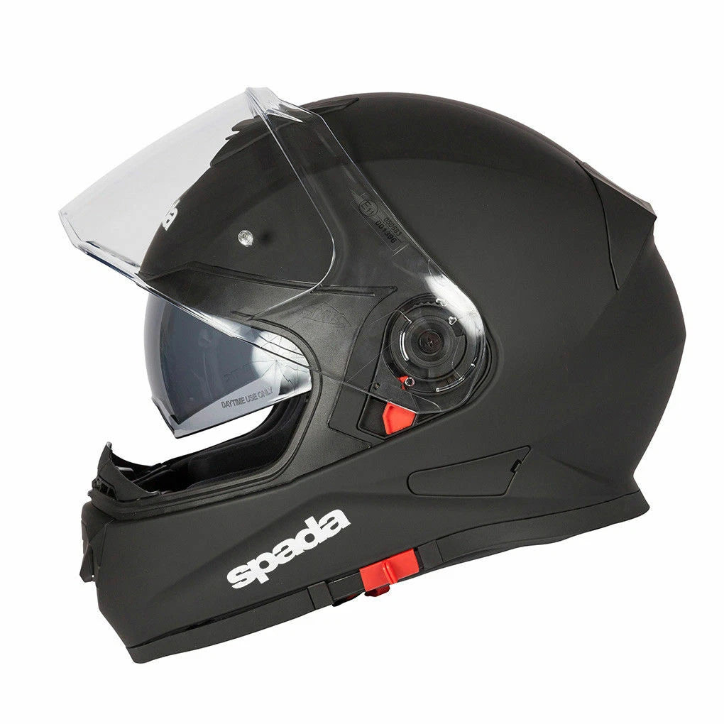 Spada RP One Full Face DVS Motorbike Motorcycle Helmet Scooter Plain Matt Black