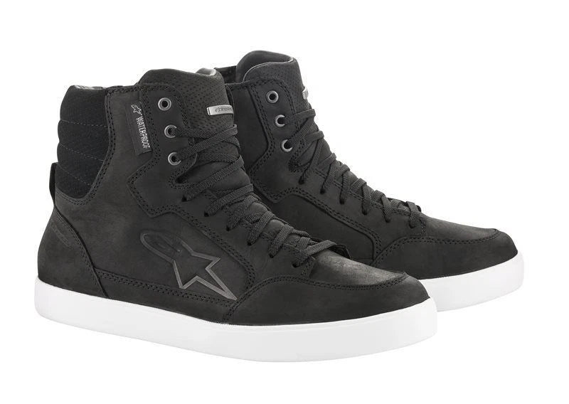 Alpinestars J6 WP Black/White Waterproof Motorcycle Ankle Shoes