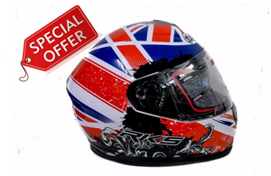 RKS Patriot Inner Sun Visor Motorcycle Motorbike Scooter Crash Helmet
