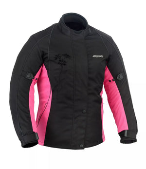RKSports 4055 LADIES TEXTILE WATERPROOF MOTORCYCLE MOTORBIKE JACKET CE ARMOUR