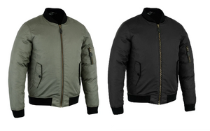 RKS Mens Motorcycle Motorbike Waterproof Jacket Bomber CE Armored Flight Scooter