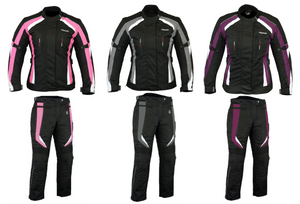 RKSports Motorbike Waterproof Ladies Colored Combo Textile Jacket + Trousers CE