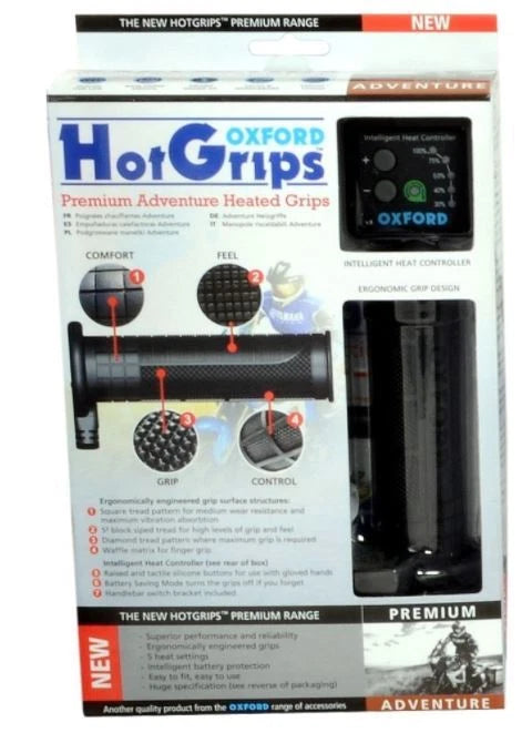 Oxford OF691 Premium Adventure Motorbike Motorcycle Heated Handlebar Hot Grips