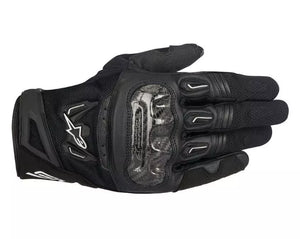 Alpinestars SMX-2 Air Carbon v2 Leather Motorcycle Motorbike Black Gloves| Sizes