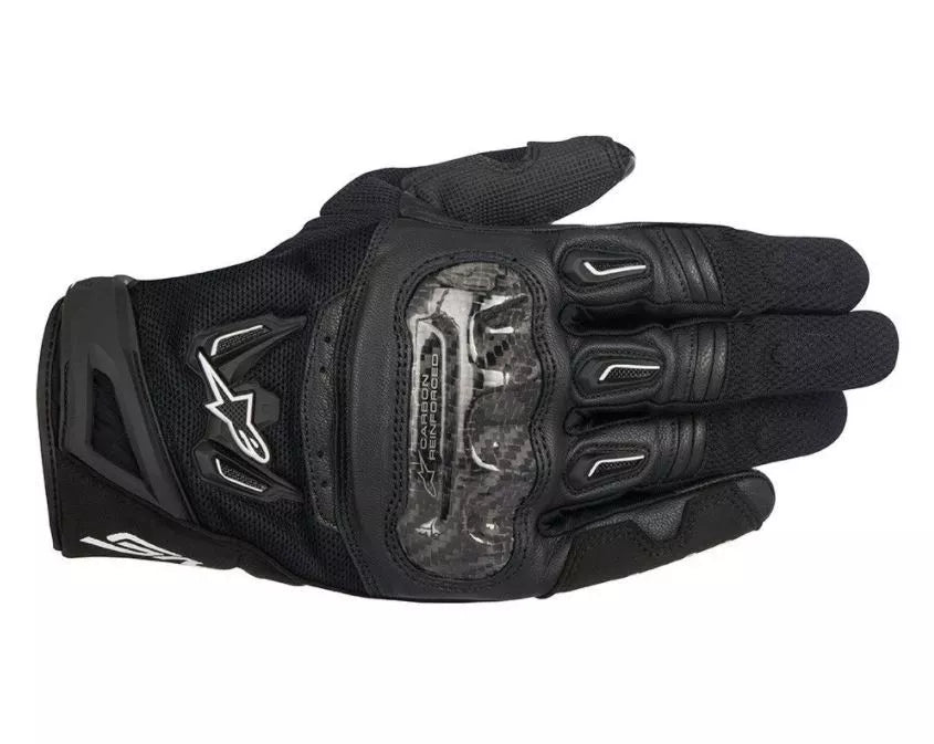Alpinestars SMX-2 Air Carbon v2 Leather Motorcycle Motorbike Black Gloves| Sizes